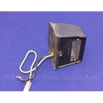 License Plate Light - Black w/Spade Connector (Fiat X1/9, 124, 850, 128, Lancia Beta) - U8