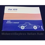 Owners Manual (Fiat X1/9 1975) - NEW