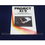 Race Prep Guide "Project X1/9" (Fiat Bertone X19) - NEW