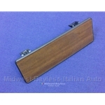 Radio Blanking Plate Wood (Pininfarina 124 Spider 1983-85) - OE NOS