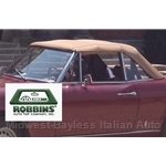 ROBBINS - Convertible Top Tan Vinyl (Fiat 124 Spider 1979-85) - NEW