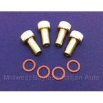 Valve Cover Thumb Nut DOHC SET - Late Style 4x (Fiat Pininfarina 124, 131, Lancia) - OE/RECONDITIONED