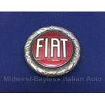 Badge Emblem "FIAT" 58mm Bronze Enamel - FACTORY OE (Fiat X1/9, 124, 128, 850, 131) - U8.5