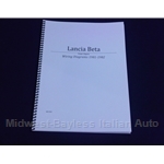 Wiring Diagrams Manual (Lancia Zagato Coupe 1981 1982) - NEW