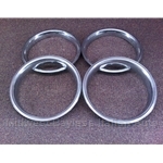 Beauty Ring SET 4x - ALL METAL for 13" Wheels (Fiat 124, 131, 128, 131) - U8