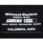 "Midwest-Bayless" Back Logo Ladies V-Neck T-Shirt Black