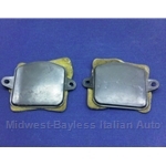 Air Conditioning Fresh Air Side Vent Block-Off Plate PAIR Left+Right (Fiat Bertone X1/9 All w/AC) - U8