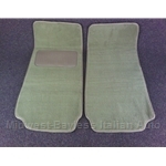 Floor Mat Pair Light Tan Plush (Fiat Pininfarina 124 Spider All) - NEW