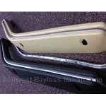 Arm Rest Inset Piping Pair - CHROME (Fiat X1/9, 124, 128) - NEW