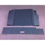 Trunk Carpet Set Black / Gray (Fiat Pininfarina 124 Spider All) - NEW
