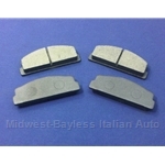 Brake Pad Set - Front Semi-Metallic (Fiat Pininfarina 124, X1/9, 131, 128, Scorpion) - NEW