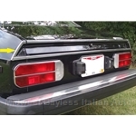 Rear Valence Stainless Trim Left (Lancia Beta Coupe All) - OE NOS