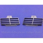 Console Center Lower Vent Grille Pair Left/Right (Fiat Pininfarina 124 Spider Coupe All) - NEW