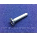 Convertible Top Boot Chromed Hook On Body Screw (Pinifarina 124 Spider 1983-85) - OE NOS
