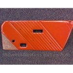 Door Panel Right (Fiat Bertone X1/9 1983-84) Red Leather - OE BLEM