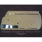 Door Panel - Right Complete - Beige (Fiat 124 Spider to 1978) - OE NOS