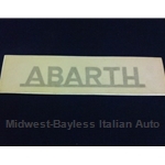 "ABARTH" Gold lettering Decal - 4 3/4" x 3/4"