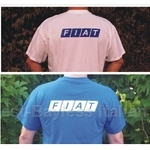 "FIAT" Back Logo T-Shirt - White Or Blue