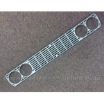 Front Grille One-Piece Silver (Fiat 128 3P 1976-79) - OE NOS
