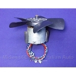 Heater Fan Blower Motor w/Blade (Fiat Pininfarina 124, 850, X1/9, All) - U8