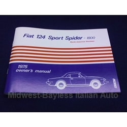      Owners Manual (Fiat 124 Spider 1975) - NEW