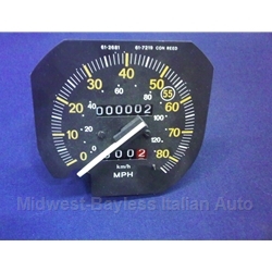 Speedometer 80MPH (Fiat Bertone X19 1980-85) - OE NOS