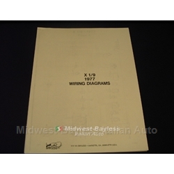  Wiring Diagrams Manual (Fiat X19 1977) - NEW