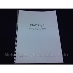  Wiring Diagrams Manual (Fiat X19 1980) - NEW