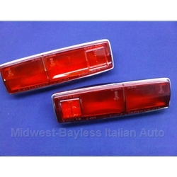 Tail Light Assembly PAIR Left and Right (Fiat 124 Spider 1967-69) - NEW / OE