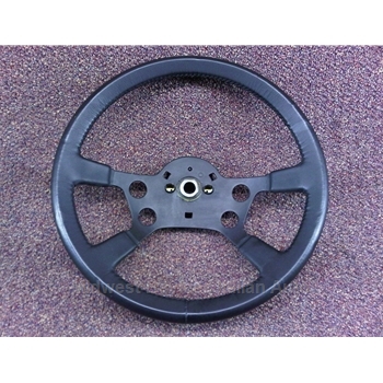             Steering Wheel - Black Leather (Bertone X1/9 1983-84 + All) - OE NOS