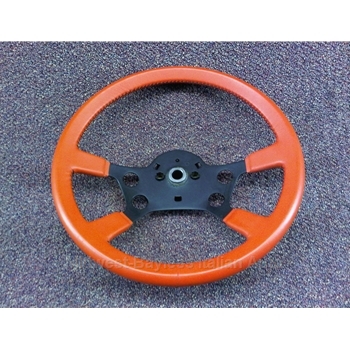             Steering Wheel - Red Leather (Bertone X1/9 1983-84 + All) - OE NOS 