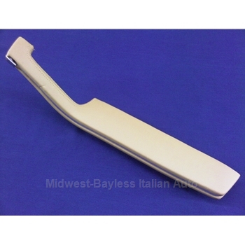      Arm Rest Right - Beige Stitched / Chrome Piping Complete (Pininfarina 124 Spider 1983-On + All Fiat 124 Spider) - OE NOS