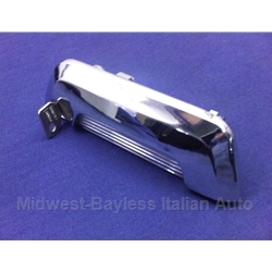 Door Handle Exterior Right w/Key (Fiat 850 Coupe, Fiat 124 Coupe 1971-75) - OE NOS