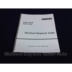  Electrical Diagnosis Guide (Fiat X19 1973-78) - NEW