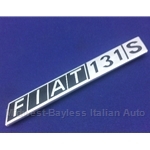 Badge Emblem "Fiat 131 S" (Fiat 131 Sedan 1977-78) - OE NOS