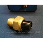 Water Temperature Warning Light Switch Sending Unit (Fiat Pininfarina 124 Spider Coupe, 131, Lancia) - OE