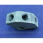 Brake Line Distribution Block w/12mm Banjo - M10x1.25 ISO Bubble - 3 Lines (Fiat 850, Other Italian) - OE