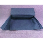 Trunk Carpet Front Black Molded (Fiat Bertone X1/9 All) - NEW