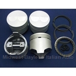 Piston Set 87.2mm SOHC - Late Style (Fiat Bertone X1/9, 128, Yugo - 1500cc All) - NEW