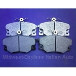 Brake Pad Set - Front Semi-Metallic (Pininfarina 124 Spider 1985.5 + VOLUMEX, UNO Turbo, Lancia Delta) - NEW