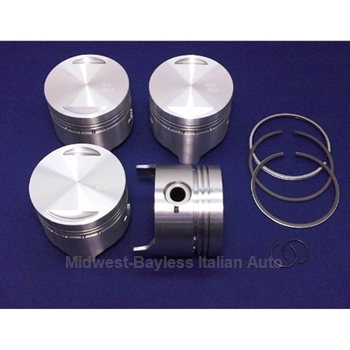 Piston Set 84.4mm DOHC - 1800 Style (Fiat 124, 131, Lancia 1.8L/2.0L) - NEW