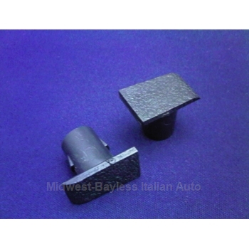 Arm Rest Screw Cap Black PAIR 2x (Fiat Bertone X1/9, 124, 128) - NEW