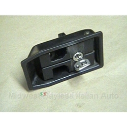 Trunk Engine Cover Release Lever Assembly Black w/Key (Fiat Bertone X1/9 1986-88) - U8