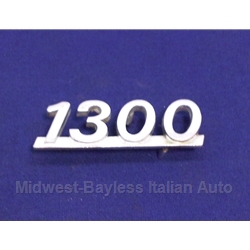 Badge Emblem "1300" - METAL (Fiat 128) - U8