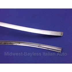 Windshield Stainless Trim Lower Left (Fiat Pininfarina 124 Spider All) - U8