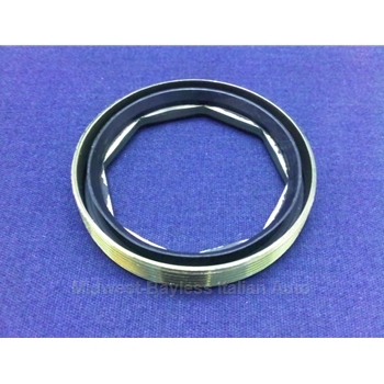 Wheel Bearing Retainer Ring - Front/Rear 45mm HEX (Fiat X1/9 4-Spd, 128, Yugo, Lancia Scorpion Front) - LATE-STYLE - NEW