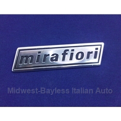 Badge Emblem "Mirafiori" (Fiat 131) - OE NOS 