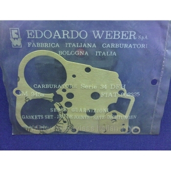 Carburetor Gasket Kit Weber 34 DFH (Fiat 124 Coupe, Spider, Sedan) - OE NOS