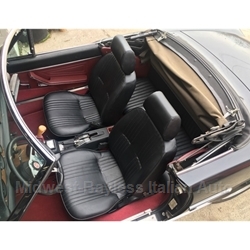         Seat Front Black (Fiat Pininfarina 124 Spider, Coupe ALL) - NEW