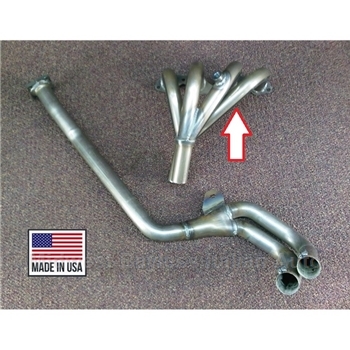   Exhaust Header - Upper Only 2-1 w/O2 Port (Fiat 124 Spider + Coupe All) - NEW